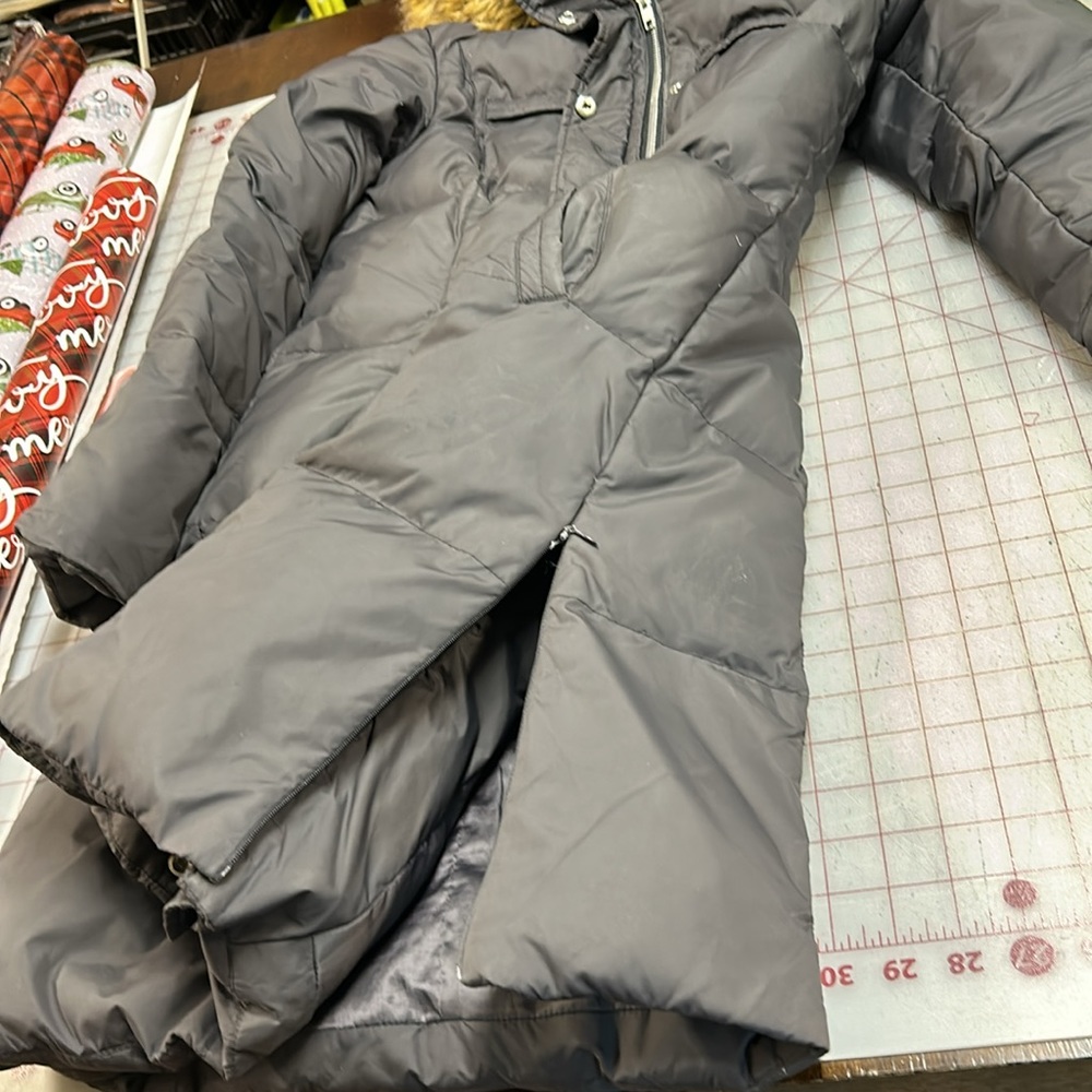 Michael Kors long puffer coat women’s S. Dark grey. New zipper - Picture 4 of 7